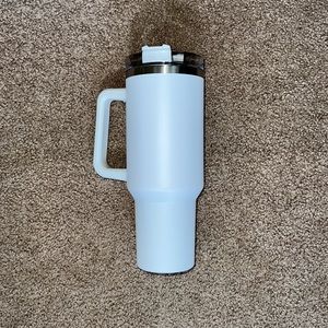 40 0z stainless steel cup with reusable straw